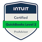 Certified QuickBooks ProAdvisor Level 2 Badge